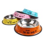 Nunbell Çelik Mama Kabı Renkli 30 Cm
