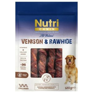 Nutri Canin Rawhide Geyik Eti Sargılı Kemik Köpek Ödülü 120 Gr