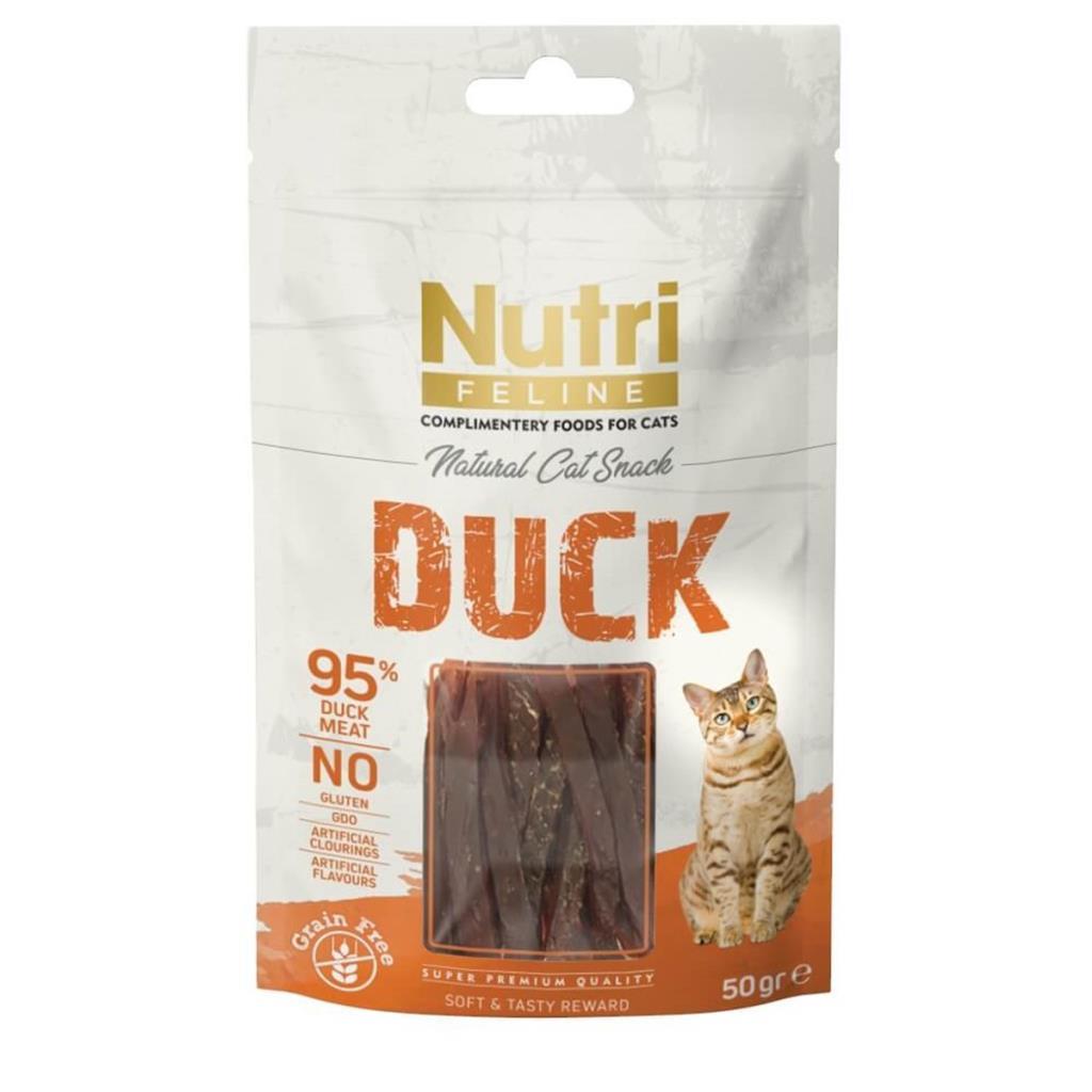 Nutri Feline Duck Snack Sandwich Kedi Ödülü 50 Gr Nutri Feline Duck Snack Sandwich Kedi Ödülü 50 Gr