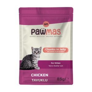 Pawmas Tavuklu Yavru Kedi Yaş Maması 85 Gr
