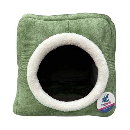 Petpretty Comfort Üç Fonksiyonlu Kedi Yatağı Haki 42x42x23cm