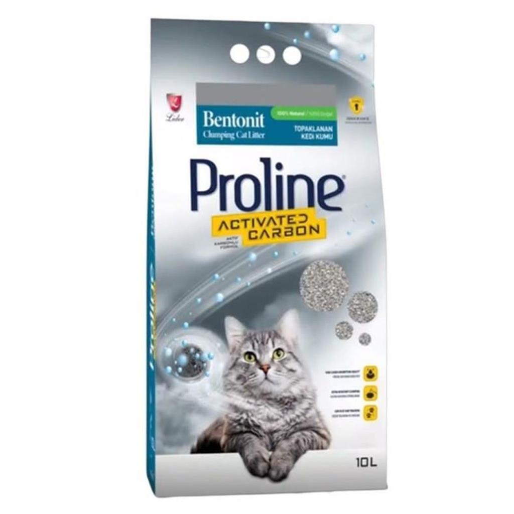 ProLine Aktif Karbonlu Bentonit Kedi Kumu 10 LT ProLine Aktif Karbonlu Bentonit Kedi Kumu 10 LT