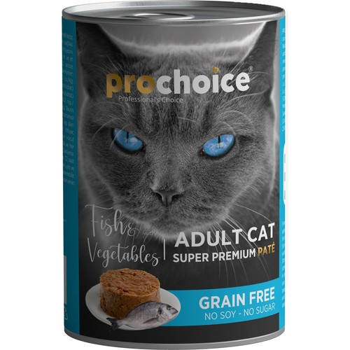 Prochoice Balık ve Sebzeli Yetişkin Kedi Konservesi 400 Gr Prochoice Balık ve Sebzeli Yetişkin Kedi Konservesi 400 Gr