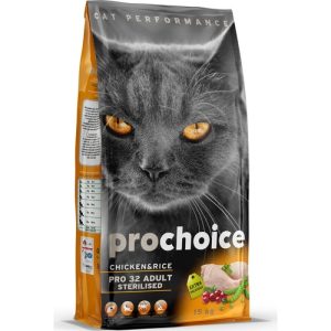 Prochoice Kısırlaştırılmış Tavuklu ve Pirinçli Kedi Maması 15 Kg