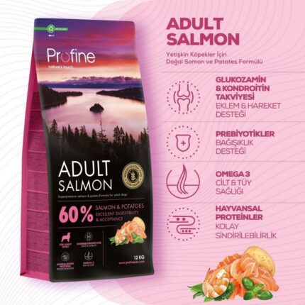Profine Glutensiz Somonlu Yetiskin Köpek Maması 12 kg