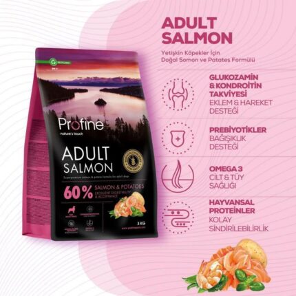 Profine Glutensiz Somonlu Yetişkin Köpek Maması 3 Kg