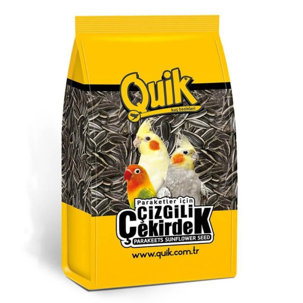 Quik Çizgili Paraket Çekirdeği 500 gr Quik Çizgili Paraket Çekirdeği 500 gr