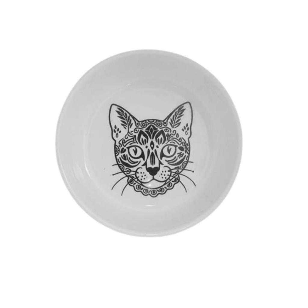 Raccoon Kedi Figürlü Seramik Mama ve Su Kabı 250 Ml Raccoon Kedi Figürlü Seramik Mama ve Su Kabı 250 Ml