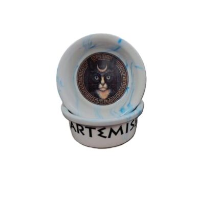 Raccoon Olimpos Serisi Artemis Kedi Seramik Mama ve Su Kabı 300 Ml