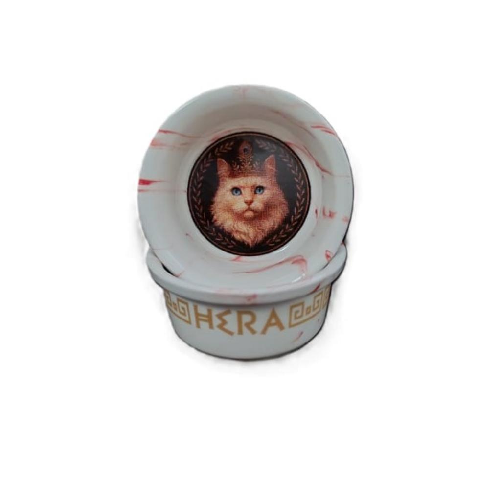 Raccoon Olimpos Serisi Hera Kedi Seramik Mama ve Su Kabı 300 Ml Raccoon Olimpos Serisi Hera Kedi Seramik Mama ve Su Kabı 300 Ml