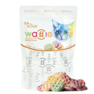 Ranova Kediler İçin Dondurularak Kurutulmuş Etli Waffle (Karışık Lezzet) 60 Gr