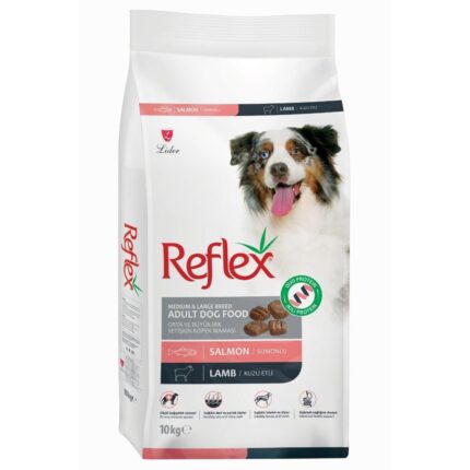 Reflex Duo Protein Somonlu ve Kuzu Etli Orta Irk Yetişkin Köpek Maması 10 Kg