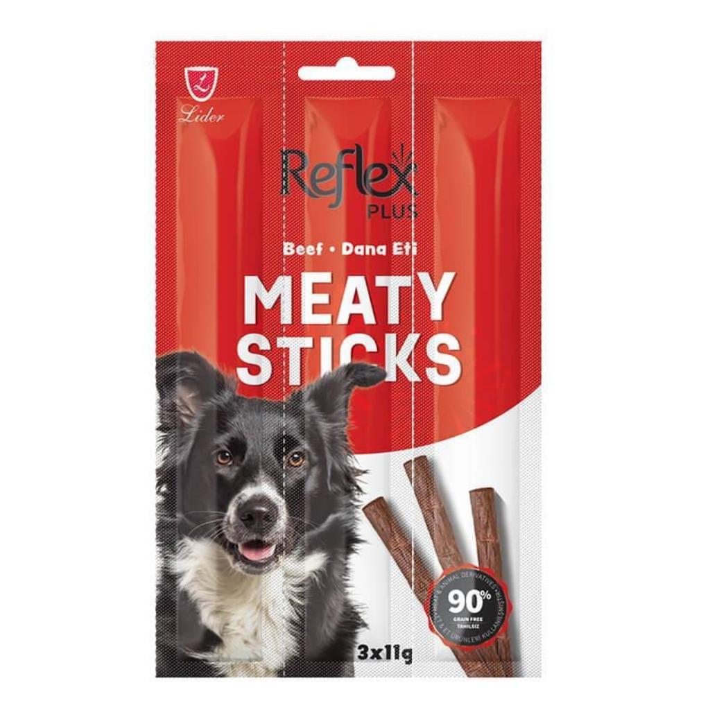 Reflex Plus Biftekli Çubuk Yetişkin Köpek Ödülü 3*11gr Reflex Plus Biftekli Çubuk Yetişkin Köpek Ödülü 3*11gr