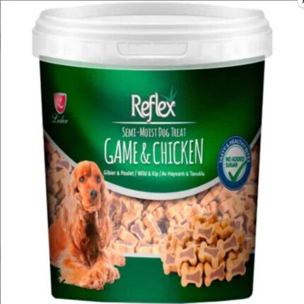 Reflex Semi-Moist Av Hayvanlı ve Tavuklu Yumuşak Köpek Ödülü 500 gr