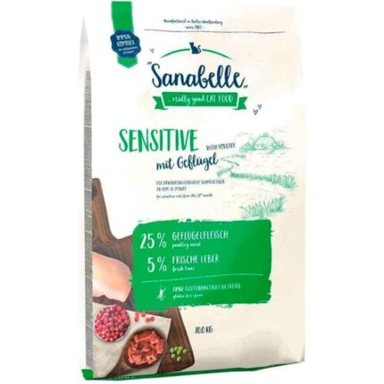 Sanabelle Taze Kümes Hayvanlı Hassas Tüylü Kedi Maması 2 Kg