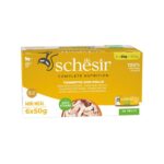 Schesir Tam ve Dengeli Ton Balığı ile Tavuklu Jöle İçinde Kedi Konservesi Multipack 6x50g