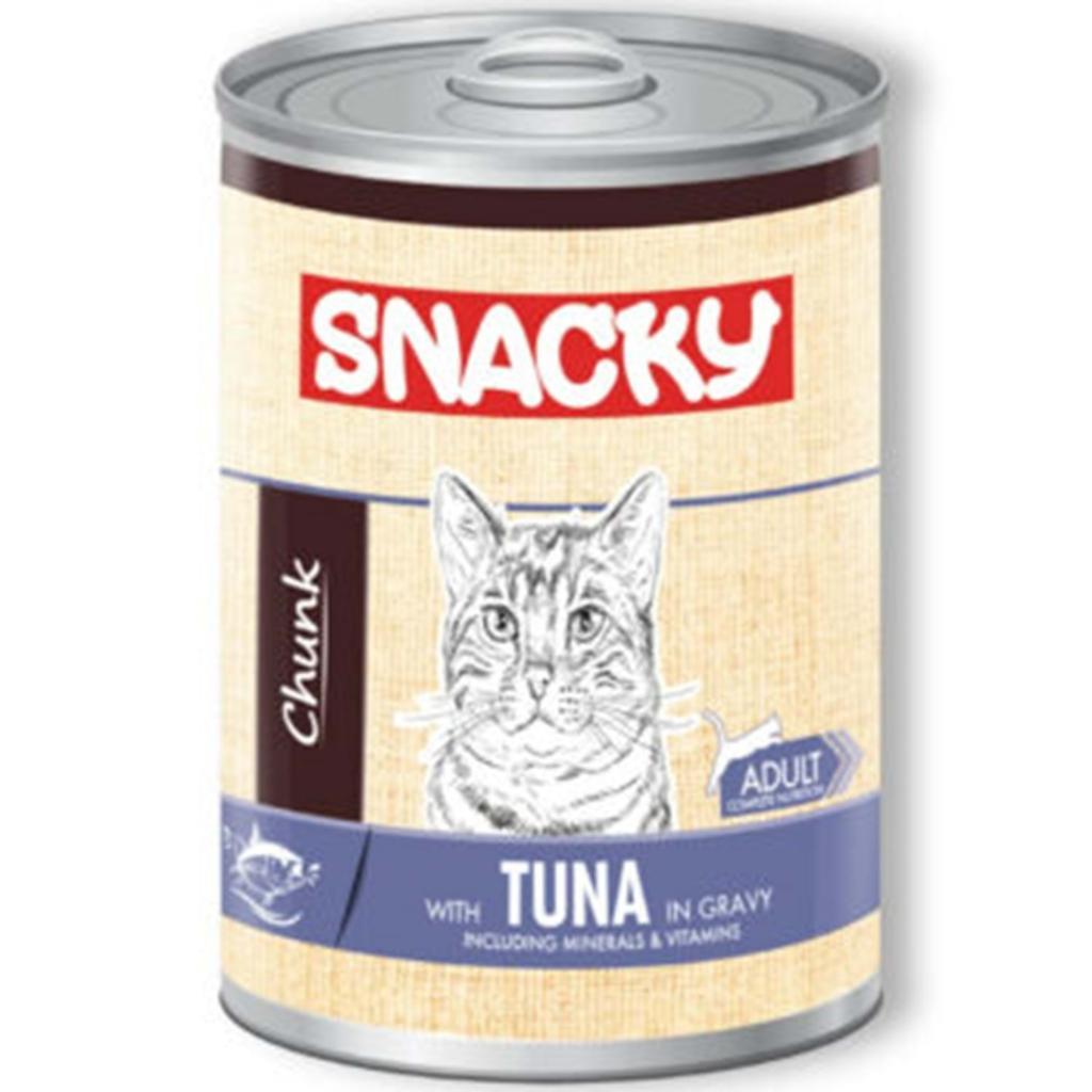 Snacky Chunk Ton Balıklı Yetişkin Kedi Konservesi 400 gr Snacky Chunk Ton Balıklı Yetişkin Kedi Konservesi 400 gr