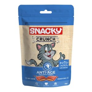 Snacky Crunch Anti Age Kedi Ödülü Somonlu 60 Gr