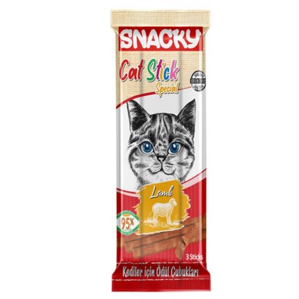 Snacky Kedi Stick Ödül Kuzulu 3 x 5 Gr