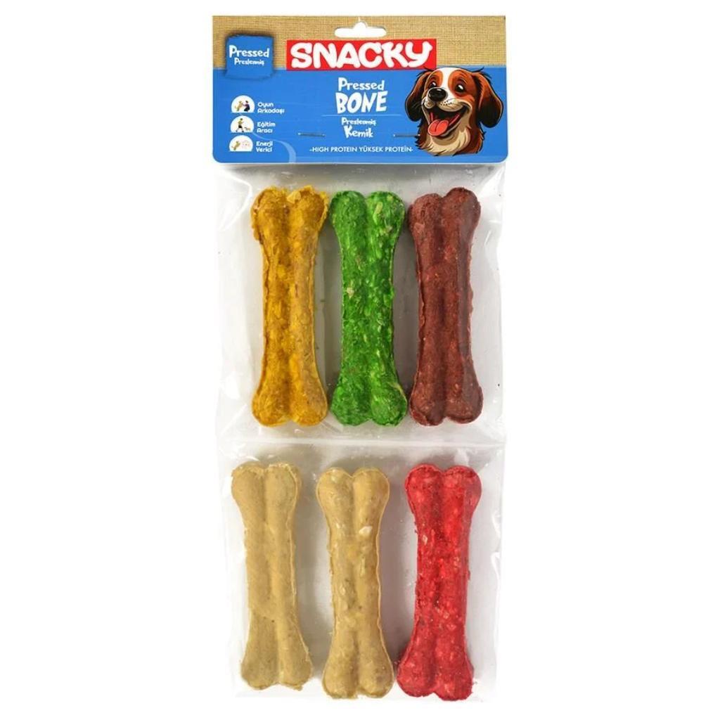 Snacky Munchy Köpek Press Kemik 6'lı Snacky Munchy Köpek Press Kemik 6'lı