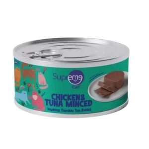 Supreme Cat Kiyilmis Tavuklu ve Ton Balikli Yas Kedi Mamasi 85 Gr