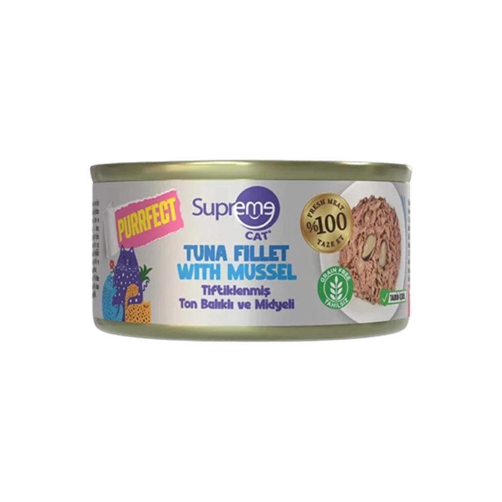 Supreme Cat Ton Balıklı ve Midyeli Yaş Kedi Maması 70 Gr Supreme Cat Ton Balıklı ve Midyeli Yaş Kedi Maması 70 Gr