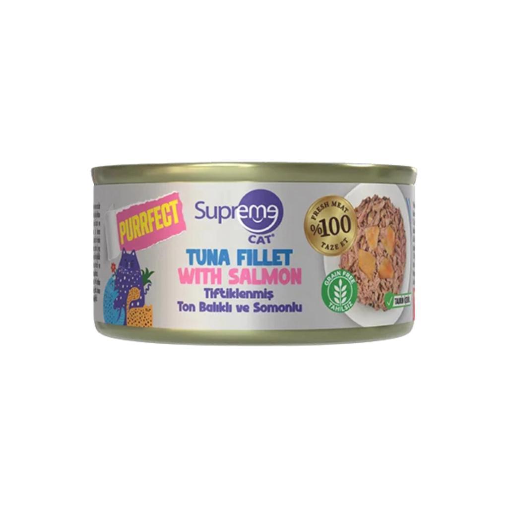 Supreme Cat Ton Balıklı ve Somonlu Yaş Kedi Mamasi 70 Gr Supreme Cat Ton Balıklı ve Somonlu Yaş Kedi Mamasi 70 Gr