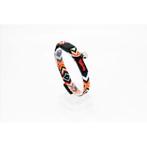 Tailpetz Easy & Safety Lock Çıngıraklı Ayarlanabilir Kedi Boyun Tasması Ethnic