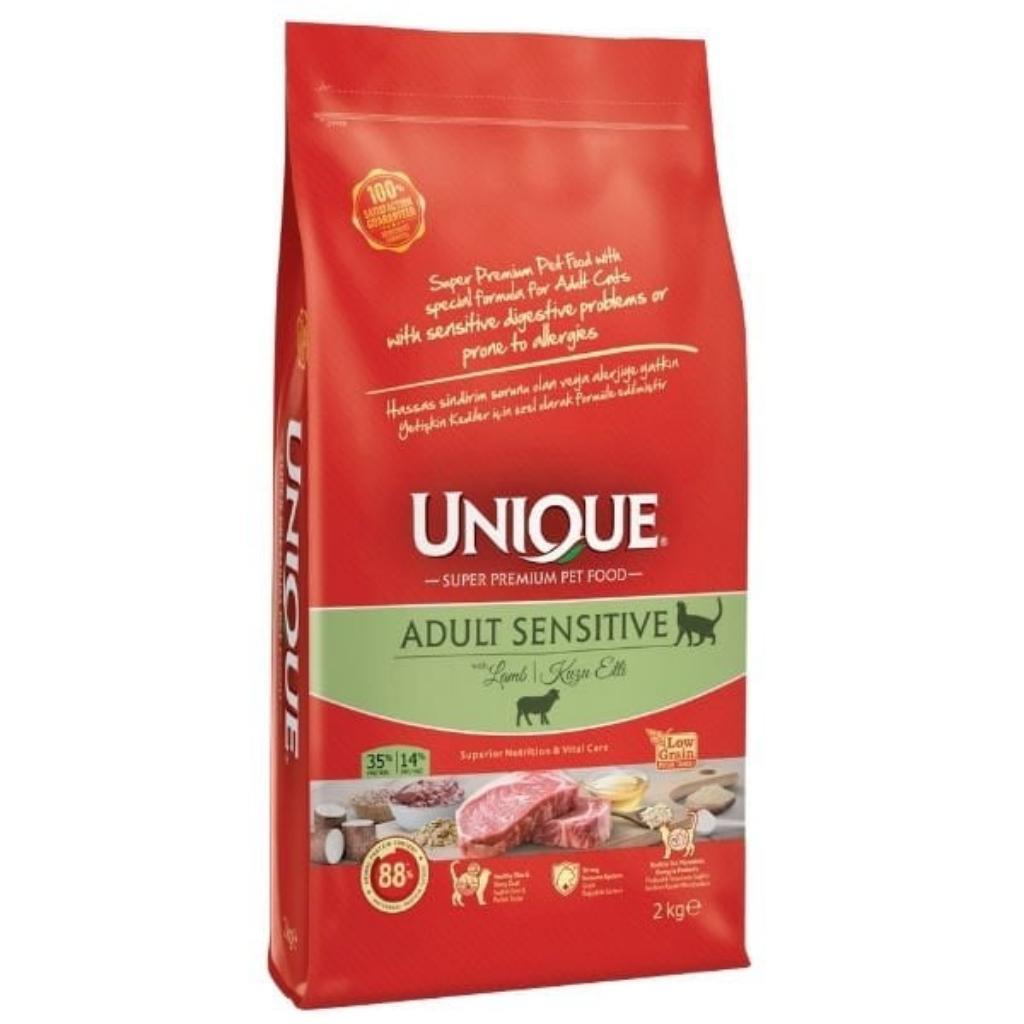 Unique Sensitive Kuzulu Yetişkin Kedi Maması 2 Kg Unique Sensitive Kuzulu Yetişkin Kedi Maması 2 Kg