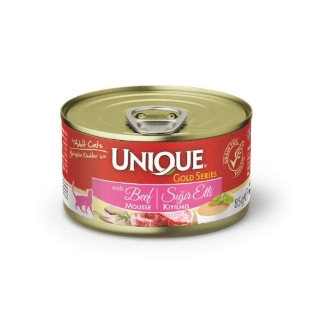 Unique Sığır Etli Konserve Yaş Kedi Maması 85 Gr Unique Sığır Etli Konserve Yaş Kedi Maması 85 Gr