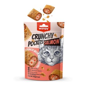 Wanpy Crunchy Pockets Somonlu ve Havyarlı Kedi Ödül Maması 60 gr