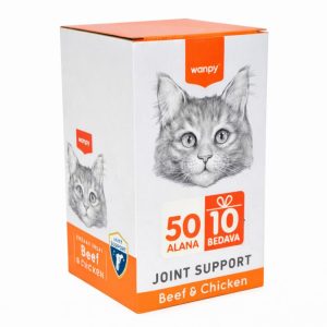 Wanpy Joint Support Sığır Eti Tavuklu Krema Kedi Ödül Maması 14 gr (60 AL 50 ÖDE)
