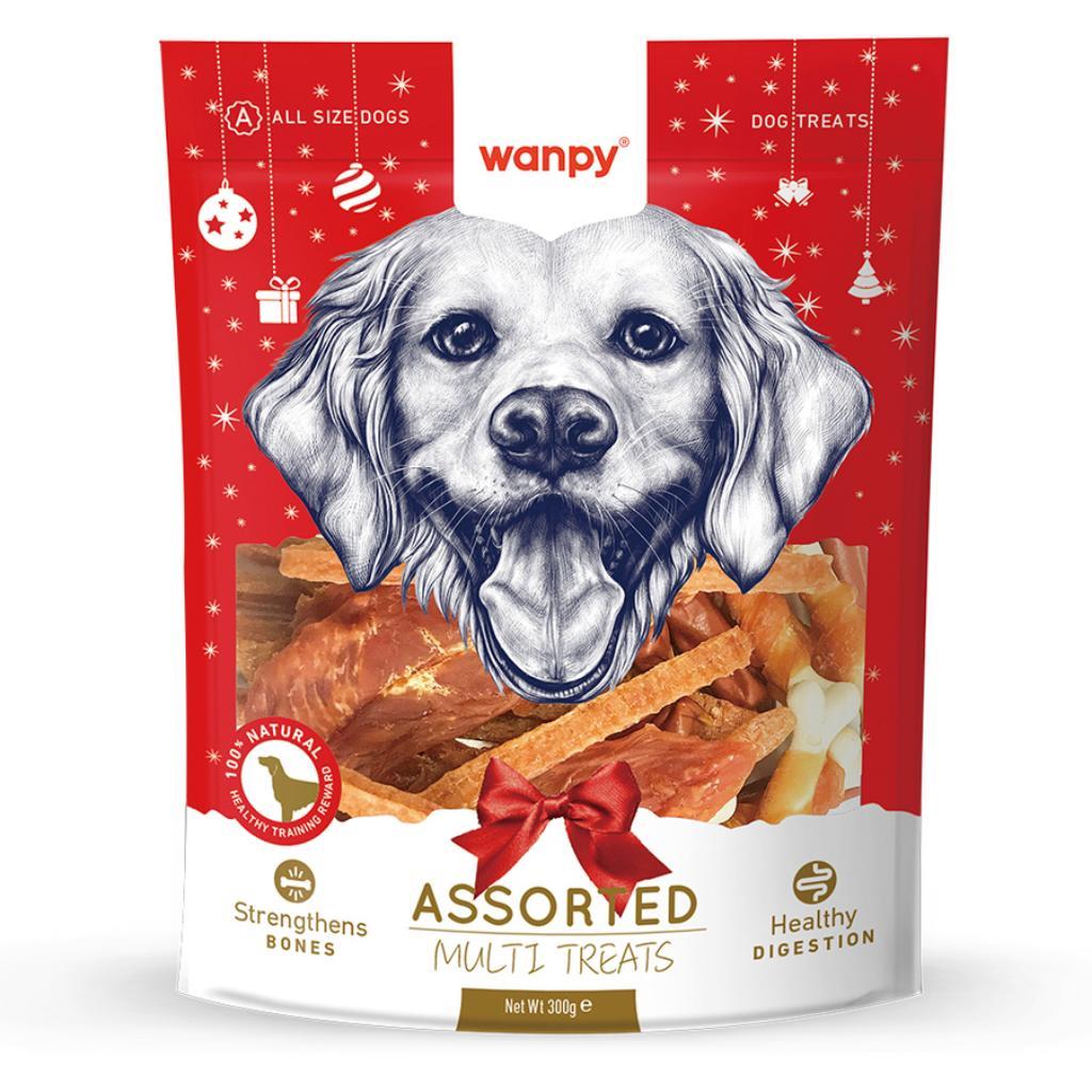 Wanpy Karışık Yılbaşı Paketli Köpek Ödülü 300 Gr Wanpy Karışık Yılbaşı Paketli Köpek Ödülü 300 Gr