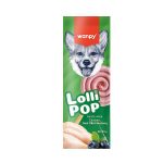Wanpy LolliPop Dondurularak Kurutulmuş Yaban Mersinli Lolipop Köpek Ödülü 6 gr (10'lu)