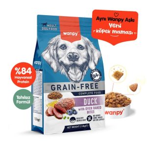 Wanpy Tahılsız Ördekli Yetişkin Köpek Maması 1