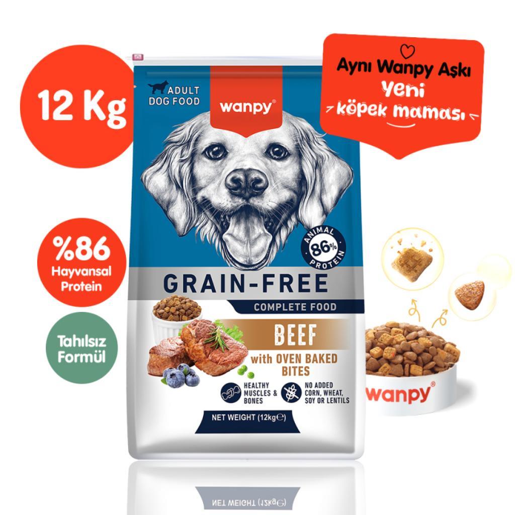 Wanpy Tahılsız Sığır Etli Yetişkin Köpek Maması 12 kg Wanpy Tahılsız Sığır Etli Yetişkin Köpek Maması 12 kg