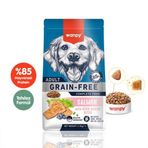 Wanpy Tahılsız Somonlu Yetişkin Köpek  Maması 1