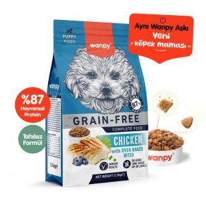 Wanpy Tahılsız Tavuklu Yavru Köpek Maması 1
