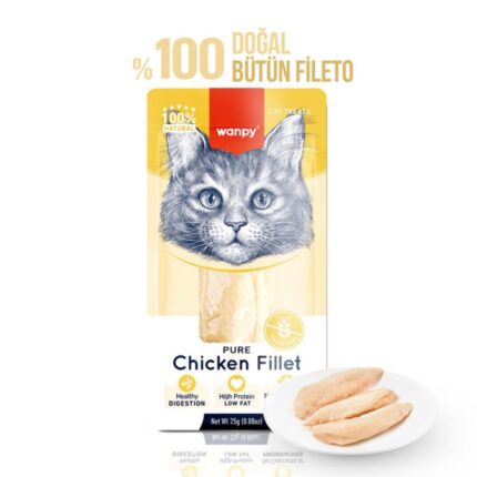 Wanpy Tavuk Fileto Kedi Ödülü 25 Gr