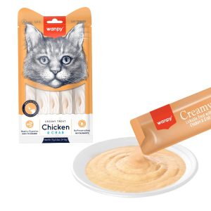 Wanpy Tavuk Yengeç  Krema Likit Kedi Ödülü 5 x 14 Gr