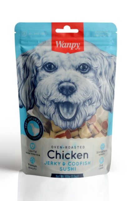 Wanpy Tavuklu Morina Balıklı 100 gr Köpek Ödülü