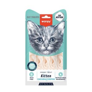 Wanpy Tavuklu - Morinalı Yavru Kedi Krema Ödülü 5×14 Gr