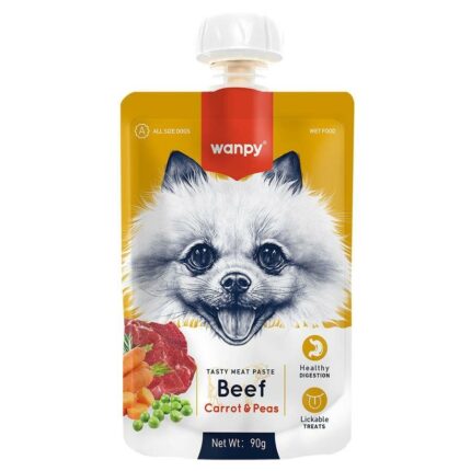Wanpy Taze Sığır Etli Havuçlu  Köpek Et Ezmesi 90 Gr
