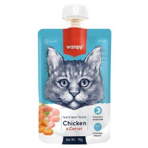 Wanpy Taze Tavuklu Havuçlu  Kedi Et Ezmesi 90 Gr