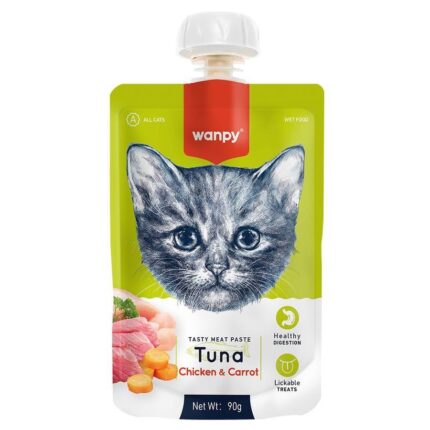 Wanpy Taze Ton Balıklı Tavuklu  Kedi Et Ezmesi 90 Gr