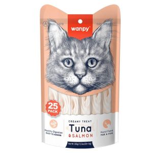 Wanpy Ton Balığı & Somon Sıvı Ödül Maması 25x14 Gr