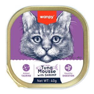 Wanpy Ton Balıklı Ve Karidesli Alutray Kedi Yaş Mama 40 g