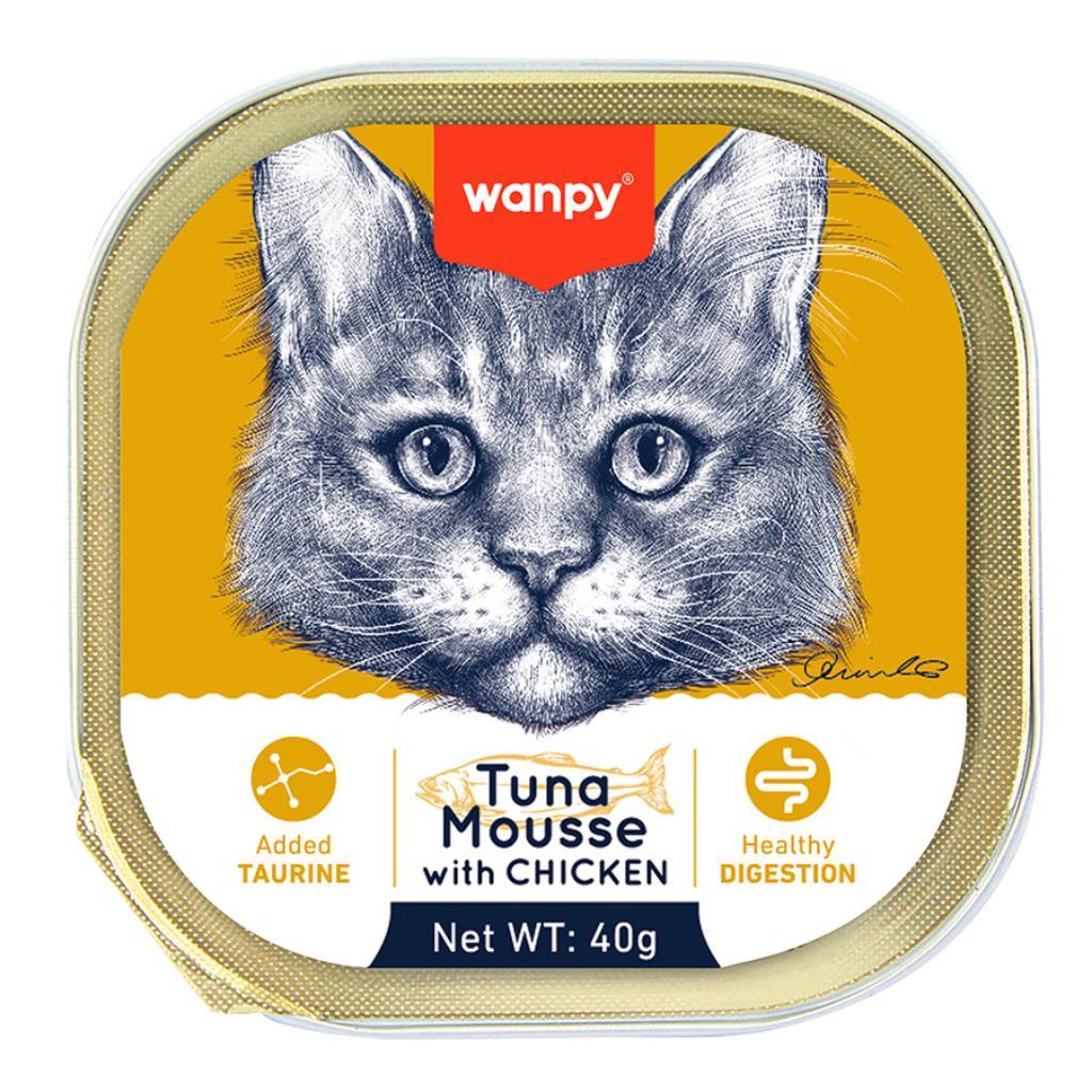 Wanpy Ton Balıklı Ve Tavuklu Alutray Kedi Yaş Mama 40 g Wanpy Ton Balıklı Ve Tavuklu Alutray Kedi Yaş Mama 40 g