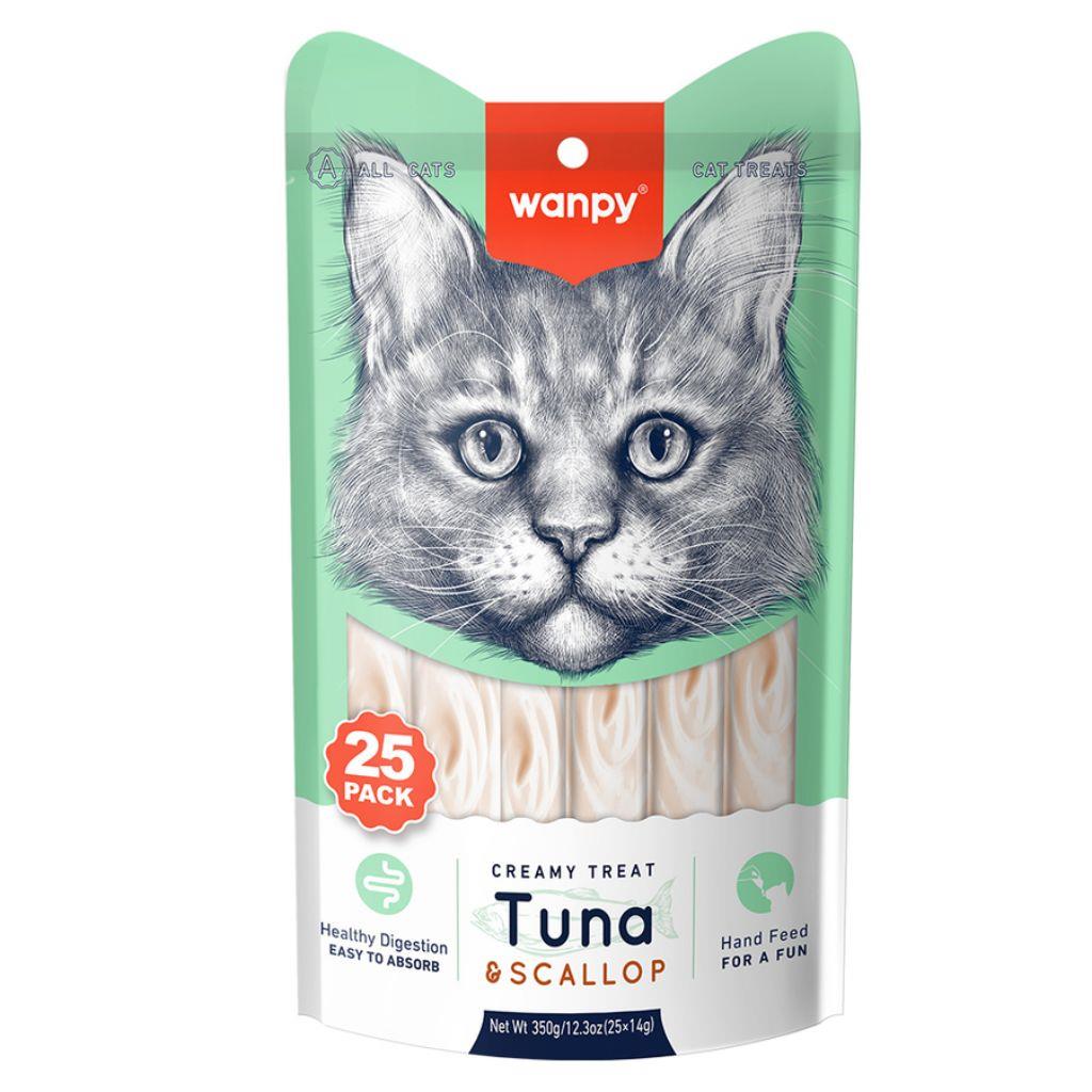 Wanpy Ton & Deniz Taraklı Sıvı Ödül Maması 25x14 Gr Wanpy Ton & Deniz Taraklı Sıvı Ödül Maması 25x14 Gr