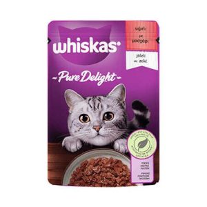Whiskas Pure Delight Jöle İçinde Sığır Etli Yetişkin Kedi Konservesi 85 Gr